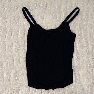 Free People Black Knit Top